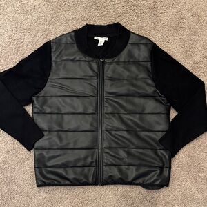 Max Studio Black Leather Jacket